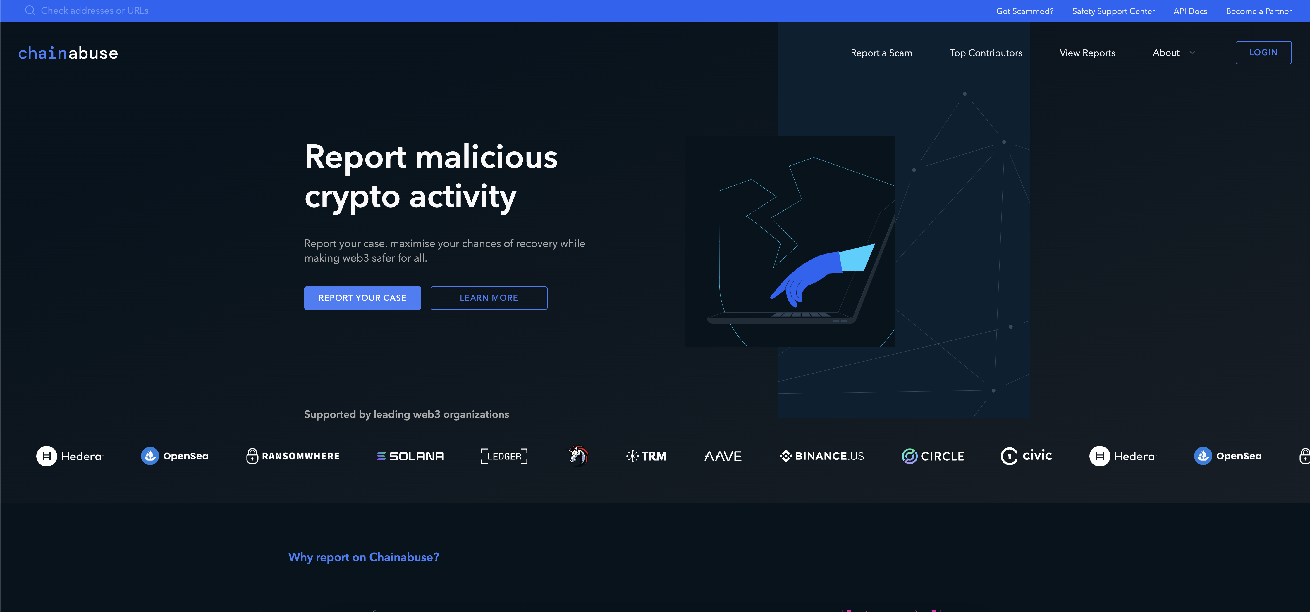 ChainAbuse — Blockchain · Trust & Safety